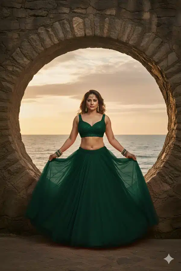 Deep Green Elegance by the Sunset Set