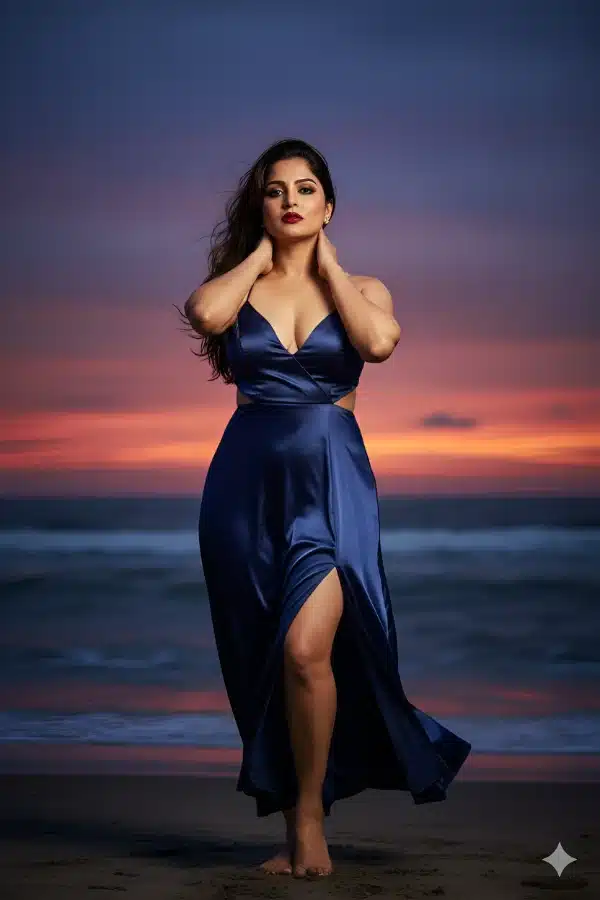 Wind-Swept Beauty Under a Painted Sky