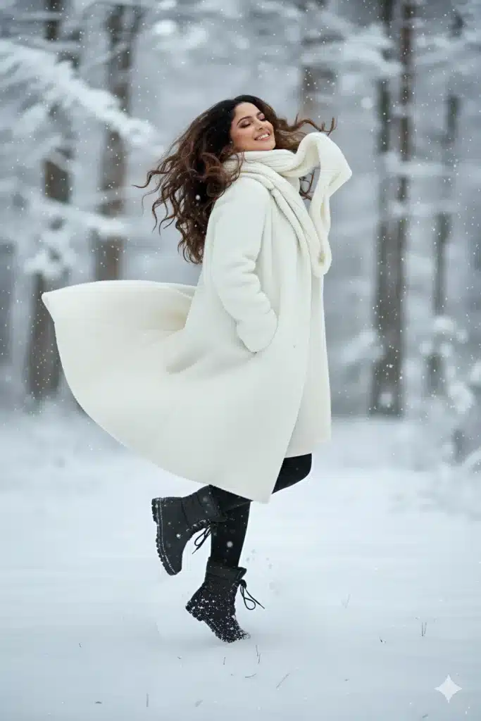 Winter Bliss - Cinematic Snow Fashion Portrait